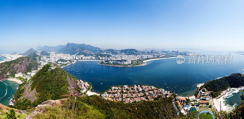 Arial全景里约热内卢de Janeiro，巴西